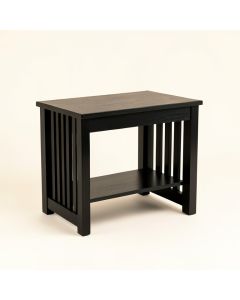Reed Arc Small Writing Desk - Black (synthetic illustration; no displayed measurements)