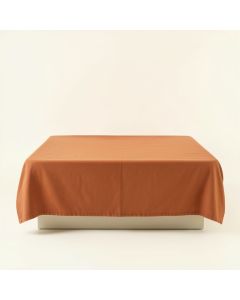 Oak Branch Flat Bed Sheet - Terracotta (synthetic illustration; no displayed measurements)
