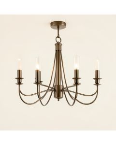 Abbondanza 6 - Light Candle Style Drum Chandelier (synthetic illustration; no displayed measurements)