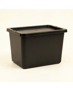 Clay Bend Closed Outdoor Storage Box - Black (synthetic illustration; no displayed measurements)