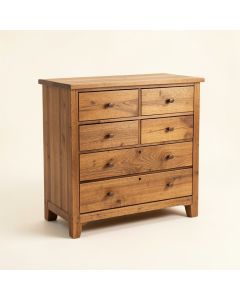 Teak 5 Drawer Chest (synthetic illustration; no displayed measurements)