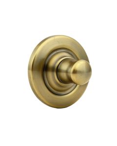 Terrace Antique Brass Passage Hall/Closet Door Knob With Universal 6-Way Latch