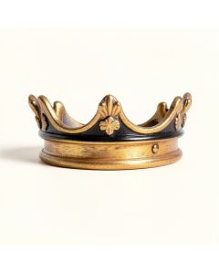 Floral On Wood Tone 6 '' H X 94 '' W X 1 3/4 '' D Crown (synthetic illustration; no displayed measurements)