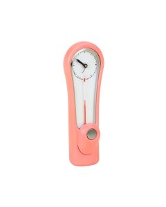 Flamingo Clock With Thermometer (synthetic illustration; no displayed measurements)