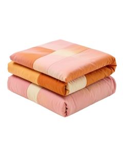 Orange And Pink Duvet Cover Set (synthetic illustration; no displayed measurements)