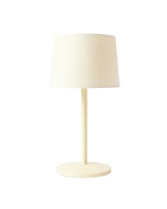 Linden Bluff Table Lamp With A Plain Fabric Shade - Cream