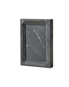 Reflect 4 '' X 12 '' Beveled Marble Splitface Tile In Dark Gray
