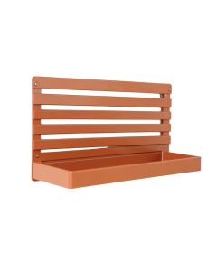 Oak Edge Wall-Mounted Entryway Organizer Shelf - Terracotta