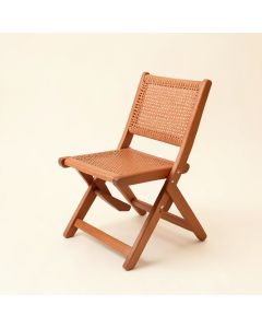 Ridge Dale Folding Outdoor Chair - Terracotta (synthetic illustration; no displayed measurements)