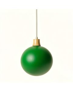 Clay Canyon Pendant Light Suspended From One Plain Cable - Green (synthetic illustration; no displayed measurements)