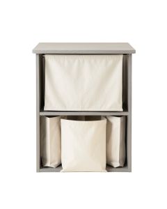 Olive Bridge Laundry Sorting Station With Plain Removable Bags - Gray (synthetic illustration; no displayed measurements)