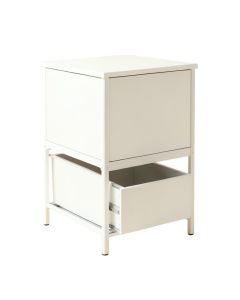Birch Dell Freestanding Pull-Out Hamper Cabinet - White (synthetic illustration; no displayed measurements)