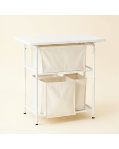 Hill Arc Laundry Sorting Station With Plain Removable Bags (synthetic illustration; no displayed measurements)