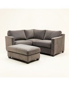 Krisdapor 98 '' Wide Microfiber/Microsuede Sofa & Chaise With Ottoman (synthetic illustration; no displayed measurements)