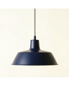Dawn Crest Pendant Light Suspended From One Plain Cable - Navy (synthetic illustration; no displayed measurements)