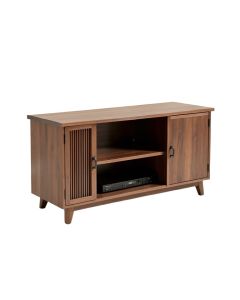 George Oliver Mid-Century Tv Stand With 2 Storage Shelves & Door For Christmas Gift