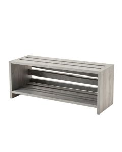 Cedar Bluff Shoe Storage Bench - Gray