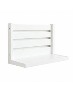 Meadow Brook Wall-Mounted Entryway Organizer Shelf - White