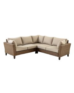 Abbass Patio 5 Piece Sectional Seating Group With Cushions
