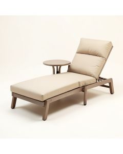 Sauceda 80 '' Long Reclining Double Chaise With Cushions And Table (synthetic illustration; no displayed measurements)