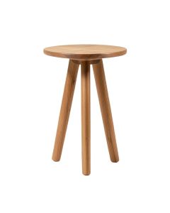 Teak Tripod End Table