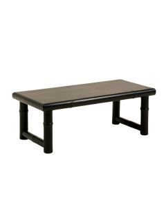 Bay Edge Indoor Bench - Black (synthetic illustration; no displayed measurements)