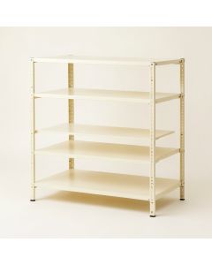 Summit Arc Empty Seed-Starting Shelving Unit Without Lights - Ivory (synthetic illustration; no displayed measurements)