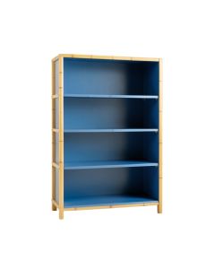 Summit Crossing Freestanding Bookcase - Blue (synthetic illustration; no displayed measurements)