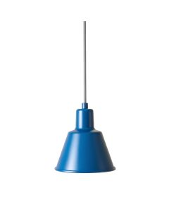 Olive Crossing Pendant Light Suspended From One Plain Cable - Blue