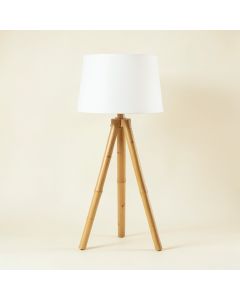 Slate Brook Floor Lamp With A Plain Fabric Shade - White (synthetic illustration; no displayed measurements)