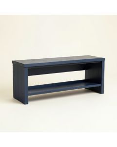 Aspen Dell Narrow Outdoor Storage Bench - Navy (synthetic illustration; no displayed measurements)