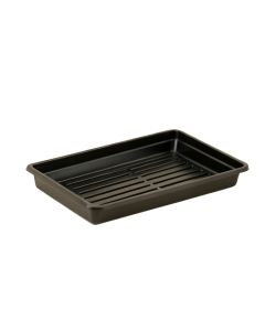Hazel Branch Empty Under-Desk Cable Tray - Black (synthetic illustration; no displayed measurements)