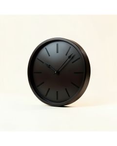 Oversized High Fashion Ebony Wall Clock (synthetic illustration; no displayed measurements)