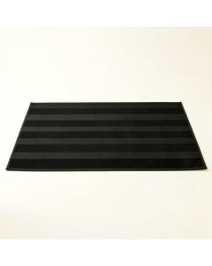 Dawn Bend Rectangular Outdoor Rug - Black (synthetic illustration; no displayed measurements)