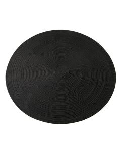 Olive Bridge Round Area Rug - Black (synthetic illustration; no displayed measurements)