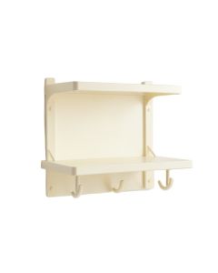 Alder Edge Wall-Mounted Entryway Organizer Shelf - Cream