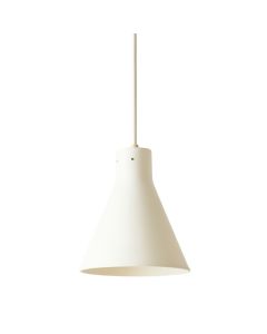 Stone Canyon Pendant Light Suspended From One Plain Cable - White (synthetic illustration; no displayed measurements)
