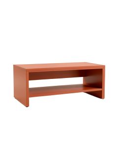 Dune Bluff Coffee Table - Terracotta (synthetic illustration; no displayed measurements)