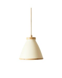 Sage Bridge Pendant Light Suspended From One Plain Cable - Cream