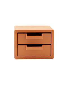 Rowan Bend Small-Parts Storage Drawer Cabinet - Terracotta (synthetic illustration; no displayed measurements)