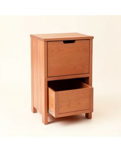 Alder Branch Freestanding Pull-Out Hamper Cabinet - Terracotta (synthetic illustration; no displayed measurements)
