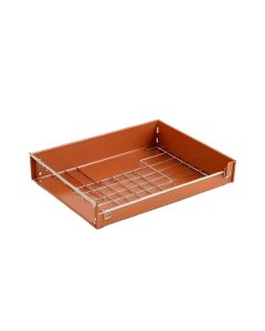 Clay Falls Empty Under-Desk Cable Tray - Terracotta