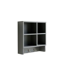 Clay Bluff Wall-Mounted Entryway Organizer Shelf - Gray