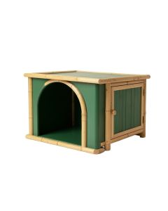 Maple Brook Empty Furniture-Style Litter Enclosure - Green (synthetic illustration; no displayed measurements)