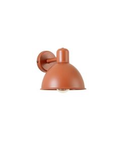 Aspen Crest Wall Sconce Mounted On A Plain Wall - Terracotta