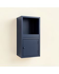 Slate Bridge Wall-Mounted Entry Cabinet - Navy (synthetic illustration; no displayed measurements)