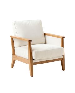 Fern Bluff Upholstered Armchair - White (synthetic illustration; no displayed measurements)