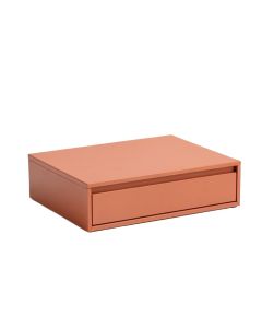 Hazel Bend Desktop Monitor Riser - Terracotta (synthetic illustration; no displayed measurements)
