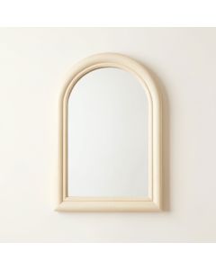 Pine Crest Framed Wall Mirror - Ivory (synthetic illustration; no displayed measurements)