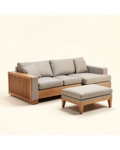 77 '' Wide Reversible Modular Sofa & Chaise With Ottoman (synthetic illustration; no displayed measurements)